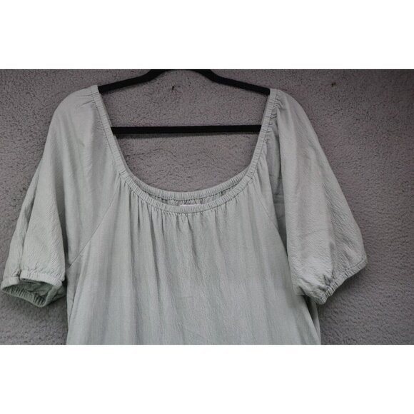 True Craft Tiered Short Sleeve Dress-Size 2X-Pockets - Picture 2 of 6